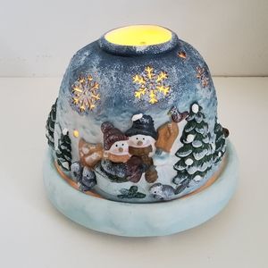 Fairy Light Holiday Candle Holder